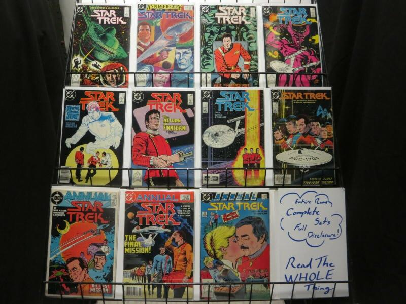 STAR TREK (DC, 1984) #1-56, ANNUAL 1-3 COMPLETE! Mike Barr, Peter David,Len Wein