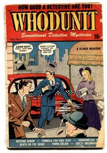 Whodunit #1--1948-- MATT BAKER ART--Violence--PRE-CODE--Golden-Age--comic book
