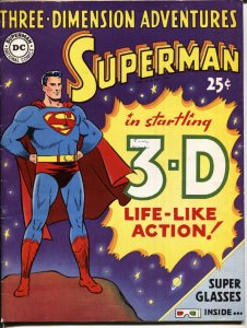 THREE DIMENSION ADVENTURES-SUPERMAN--1953--DC-- w/ 3D GLASSES--comic book