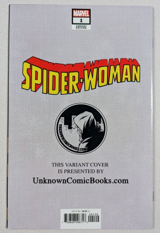 SPIDER-WOMAN #1 NM-9.2 UNKNOWN COMICS EXCLUSIVE GABRIEL DELL'OTTO VIRGIN...