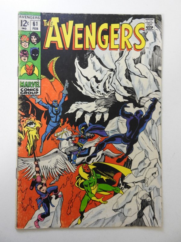 The Avengers #61 (1969) VG Condition moisture stain