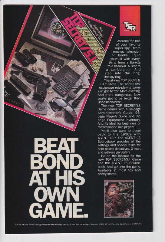 Daredevil #249 (Dec 1987) Glossy VF+, white! Wolverine  cover!