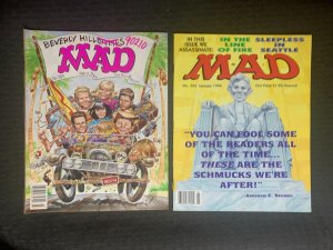 1992/94 MAD Magazine #309 & 324 VG/VG+ Alfred E Neuman LOT of 2