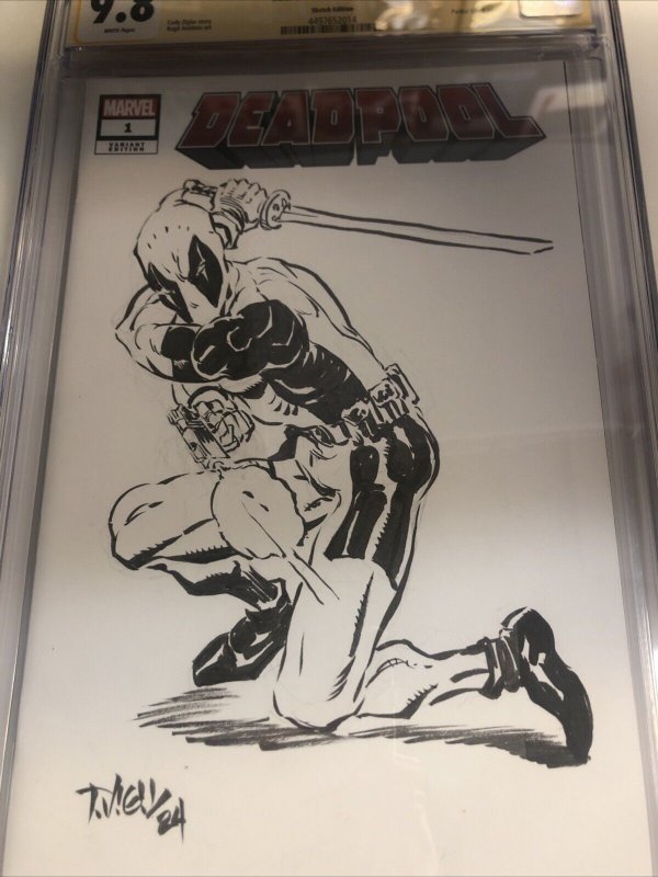 Deadpool (2024) # 1 (CGC 9.8 SS) Signed & sketch Tim Vigil * Marvel Comics