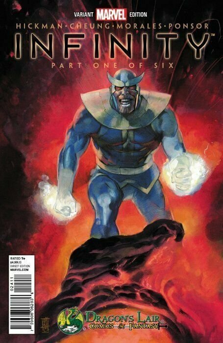 INFINITY#1 MIDTOWN EXCLUSIVE PHIL JIMINEZ & DRAGONS LAIR VARIANTS, COVER A SET.