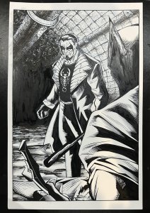 DC x AEW #2 PG 12 ORIGINAL Travis Mercer & John Livesay COMIC ART SPLASH PAGE!