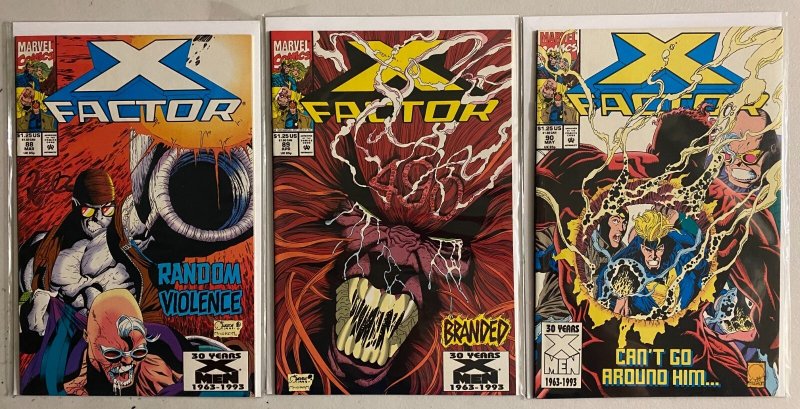 X-Factor lot #21-90 43 diff avg 8.0 (1987-93)