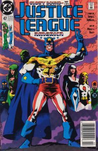 Justice League America #47 (Newsstand) VF ; DC | Adam Hughes Giffen DeMatteis