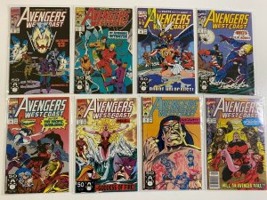 Avengers West Coast lot #50-102 Marvel 50 different books 6.0 FN (1989 to 1991)