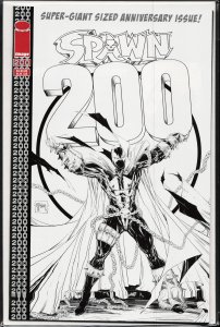 Spawn #200 McFarlane Black and White Cover (2011) Spawn