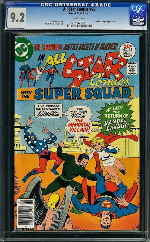 All-Star Comics #65 (DC, 1977) CGC 9.2