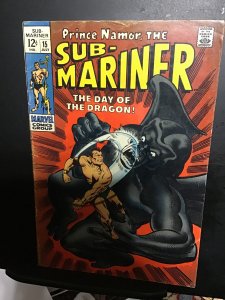 Sub-Mariner #15 (1969) Mid-grade Day Of The Dragon  FN Wow