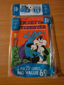 Gold Key 3 Pack SEALED Walt Disney Showcase #32 Moby Duck #20 Tweety #50