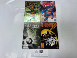 4 DC comic books Superman #82 FCBD REBELS #10 Superman 10 Cent 71 KM18