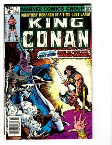5 King Conan Marvel Comic Books #1 2 3 4 5 Barbarian Roy Thomas John Buscema CB1