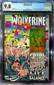 Wolverine #75 (1993) - CGC 9.8 - Cert#4240097024