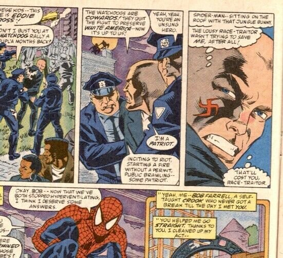 Web Of Spider-man #56 1989- Marvel comics - skinhead issue NM-