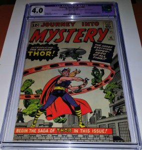 Journey into Mystery 83 CGC 4.0 1st Thor 