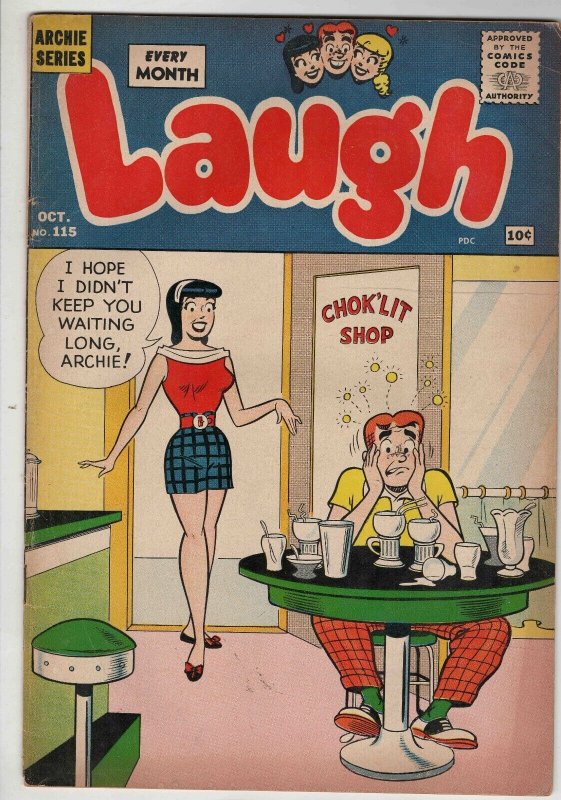 Laugh #115 VINTAGE 1960 Archie Comics Veronica GGA