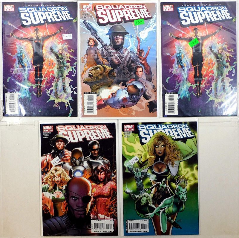 Squadron Supreme Lot of 5 #2 x2, 1, 5, 6 (2006) Marvel Comics 1st Print