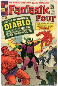 FANTASTIC FOUR #30, FN, Diablo, Thing, Jack Kirby, 1961, more FF in store, QXT