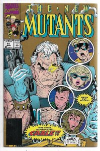 THE NEW MUTANTS #87 (Marvel Comics 1990) Gold 2nd Print 1st App CABLE VF-   n183