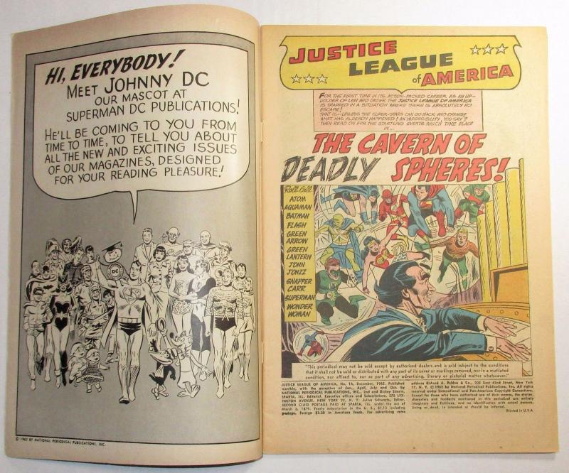 Justice League of America #16 - Batman / Superman / Wonder Woman (DC, 1962) VF-