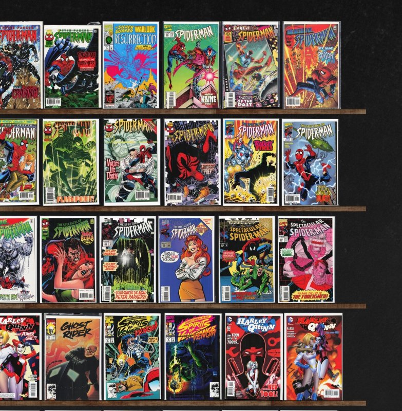 Huge Lot 150+ Comics with Silver Surfer, The Spectacular Spider-Man & More!