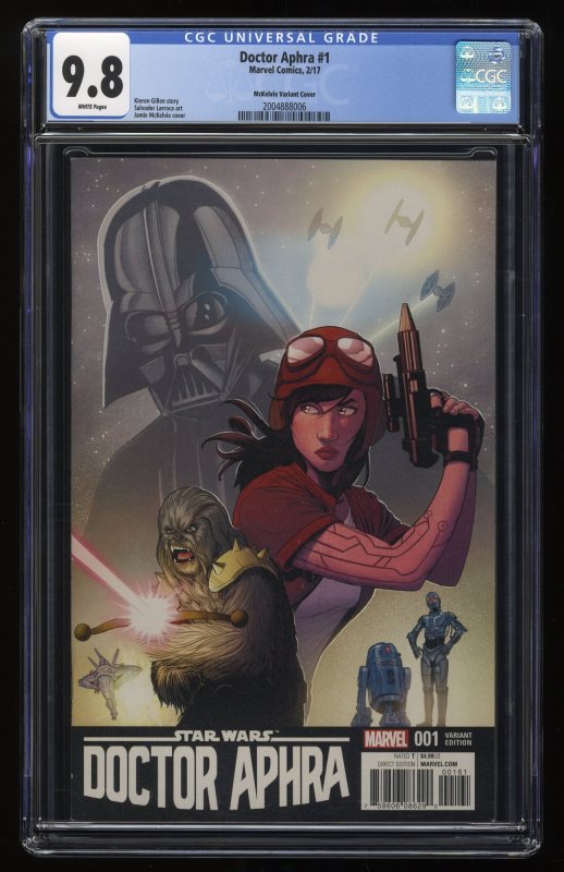 Doctor Aphra (2017) #1 CGC NM/M 9.8 White Pages McKelvie Variant 1:100