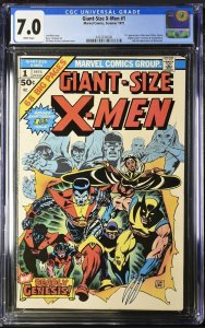 Giant-Size X-Men #1 CGC 7.0 WHITE Pages 1st App Of The New X-Men 1975 MCU Bronze