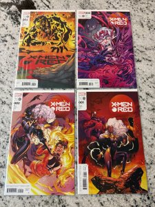 Lot Of 4 X-Men Red Marvel Comic Books # 1 2 3 4 NM 1st Prints 1 J434