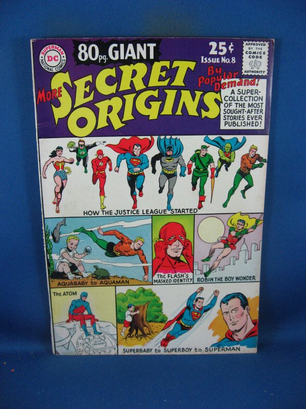 MORE SECRET ORIGINS 8 F VF 1965 DC