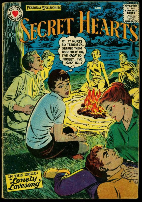 Secret Hearts #41 1957- DC Romance-  Campfire G/VG