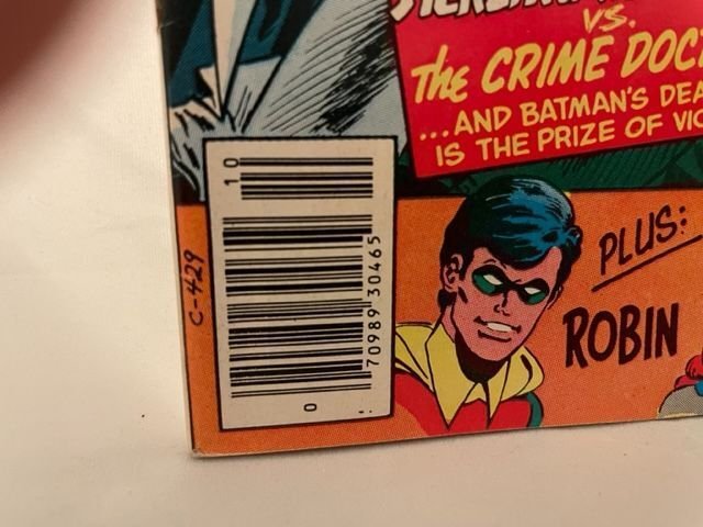 Detective Comics #495 Newsstand Edition (1980)