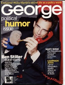 George Magazine August 1999 Ben Stiller Mary Bono