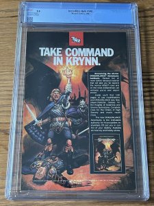 Incredible Hulk 340 CGC 9.4 Todd McFarlane Hulk VS Wolverine WP