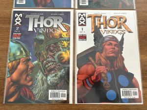 Lot Of 4 Thor Vikings Marvel Max Comic Books # 1 2 3 4 VF-NM Odin Asgard 9 J444