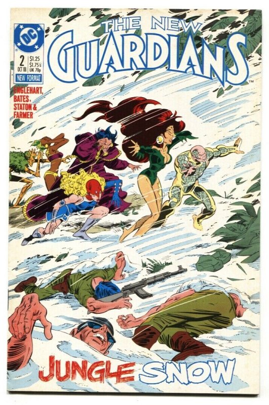 NEW GUARDIANS #2 1st SNOWFLAME DC  COCAINE VILLAIN STORY VF