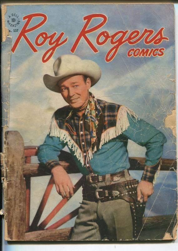 Four Color Comics #137-1947-Dell-Roy Rogers-photo cover-FR