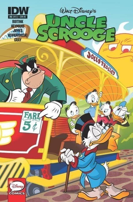 UNCLE SCROOGE #8 (2015) DEREK CHARM DISNEY LEGACY TOON TOWN VARIANT COVER IDW.