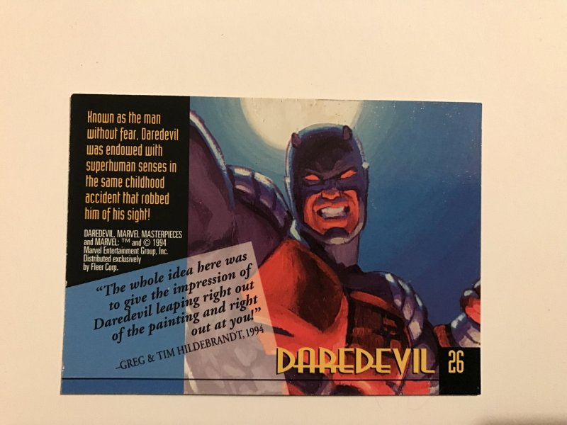 DAREDEVIL #26 card : 1994 Marvel Masterpieces, NM; Hilderbrandt art