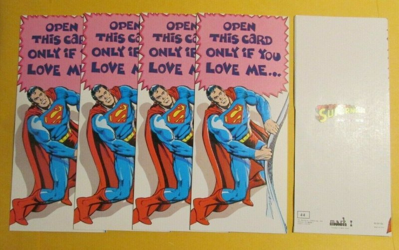 1978 SUPERMAN Mark 1 Birthday Greeting NM 9.4 Only if You Love Me LOT of 5 
