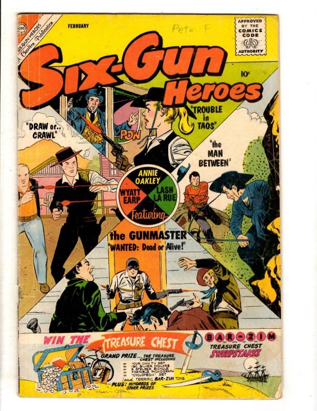 Lot Of 5 Six Gun Heroes Charlton Comic Books # 41 46 61 70 76 Western JL40