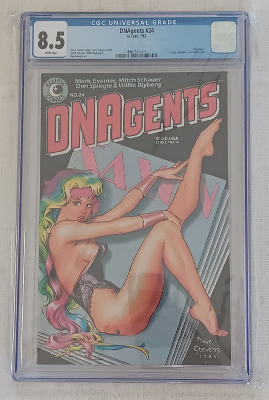 DNAgents #24 (1985) CGC 8.5 DAVE STEVENS