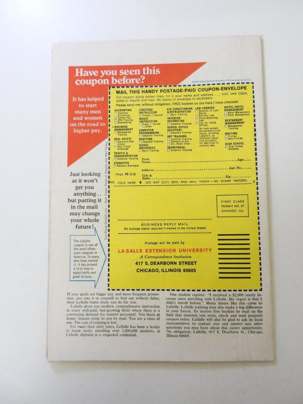 Creatures on the Loose #22 (1973) FN- condition stains back cover