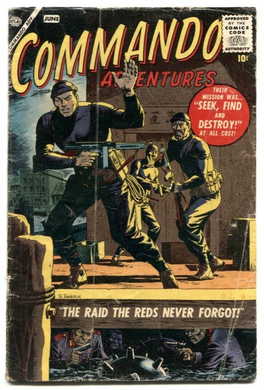 Commando Adventures #1 1957- Atlas War comic G+