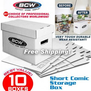 10 x Boxes BCW Professional Grade Comic Box Holds 175 Spiderman Gwen Miles Venom