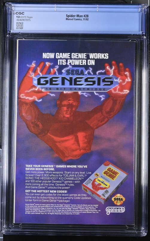 Spider-Man #28 (11/92) Graded CGC 9.8