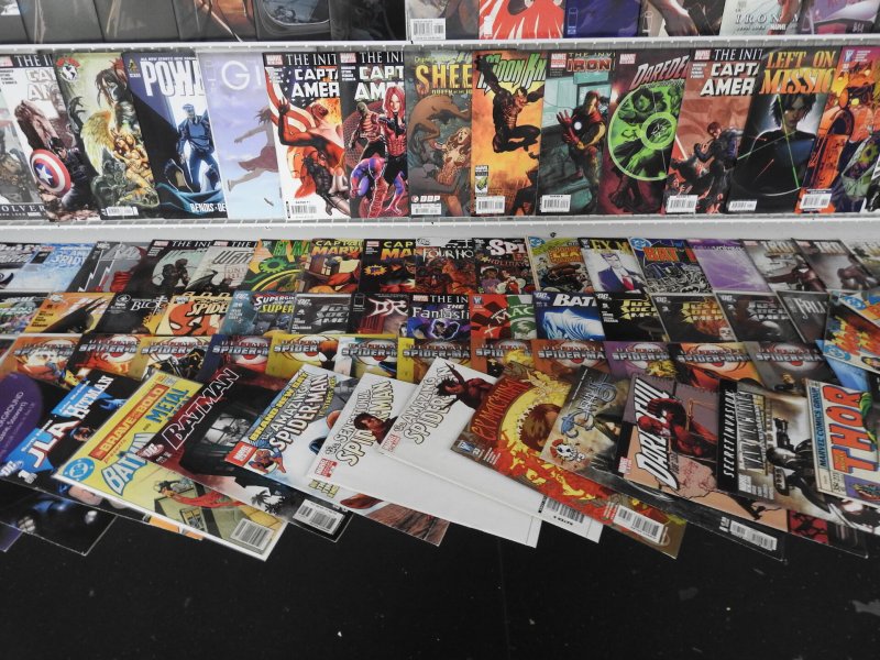 Huge Lot 200+ Comics W/ Batman,  Daredevil, Captain America Avg FN/VF Condition!