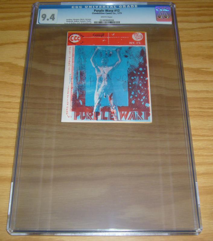 Purple Warp #12 CGC 9.4 tiny print run - highest graded underground comix 